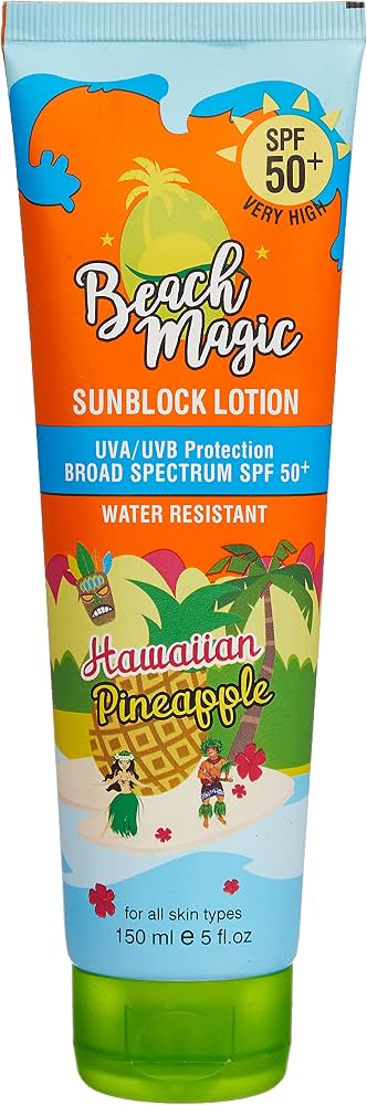 BEACH MAGIC HAWAIIAN PINEAPPLE SUNBLOCK LOTION SPF50+