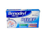 BENADRYL ALLERGY RELIEF CAPSULES 24S