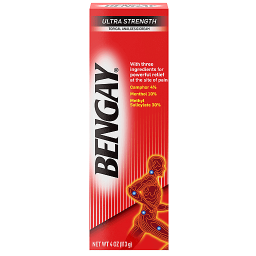 BENGAY ANALGESIC CREAM 113G CAMPHOR MENTHOL METHYL SALICYLATE