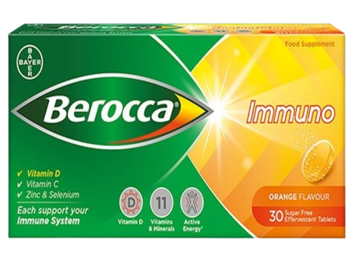 BEROCCA PERFORMANCE EFFERVESCENT (ORANGE) 30S