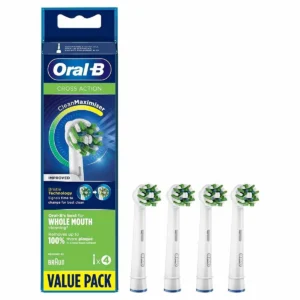 BRAUN ORAL B CROSS ACTION CLEAN MAXIMISER BRUSH HEADS 4S