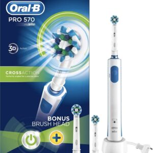 BRAUN ORAL B PRO 570 3D ACTION SENSI ULTRA THIN BONUS BRUSH HEAD