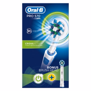 BRAUN ORAL B PRO 570 3D CROSSACTION BONUS BRUSH HEAD