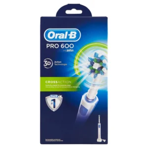 BRAUN ORAL B PRO 600 CROSS ACTION 3D ACTION TOOTHBRUSH