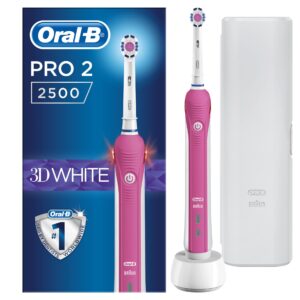 BRAUN ORAL B PRO2 2500 3D WHITE + TRAVEL CASE
