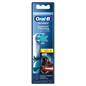 BRAUN ORAL B STAR WARS KIDS 3+ YEARS BRUSH HEADS 4S