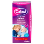 CALPOL INFANT 2+ MONTHS (STRAWBERRY)100ML