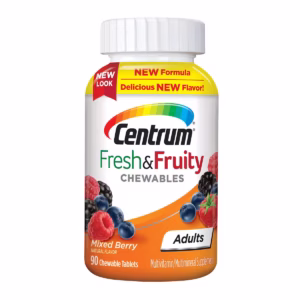 CENTRUM FRESH & FRUITY ADULTS CHEWABLE MULTIVITAMINS TABLETS 90S -2890