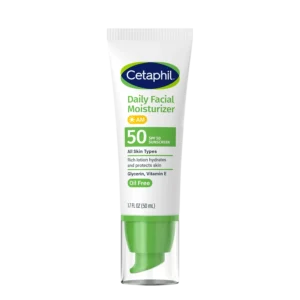CETAPHIL DAILY DEFENCE MOISTURISER FACE SENSITIVE SPF50+ 50G