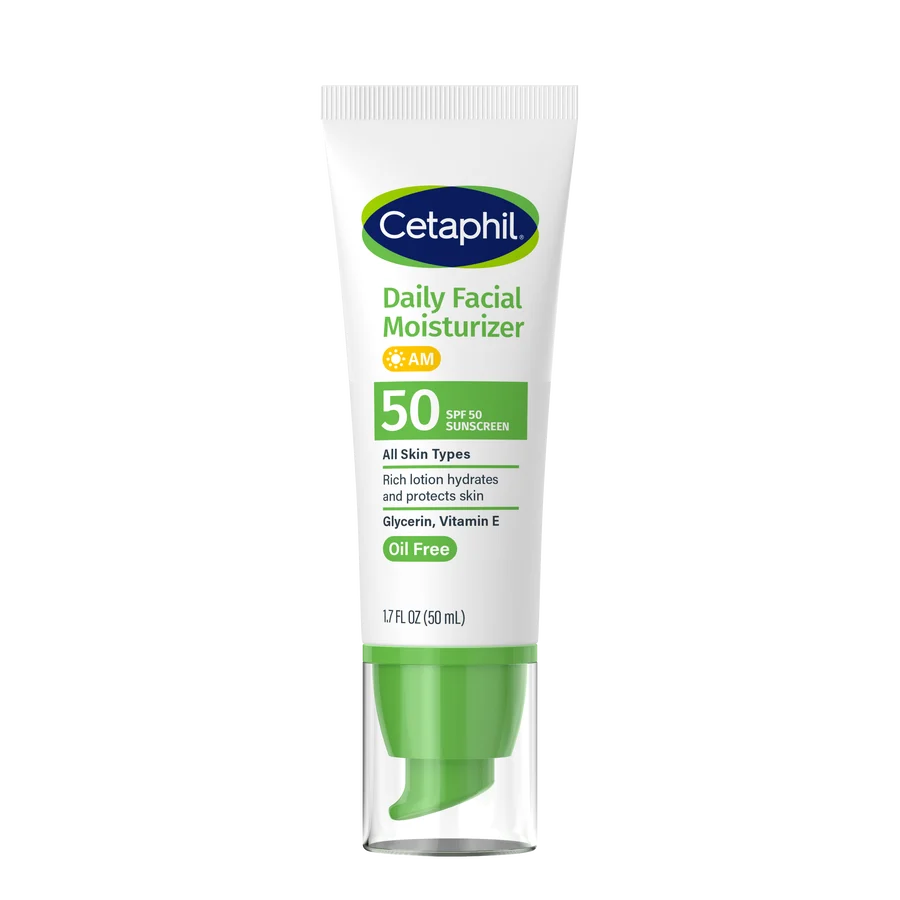 CETAPHIL DAILY DEFENCE MOISTURISER FACE SENSITIVE SPF50+ 50G