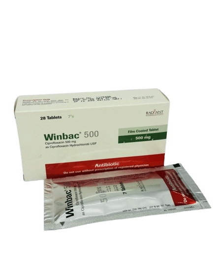 CIPROFLOXACINE (WINBAC) 500MG TABLETS 10S