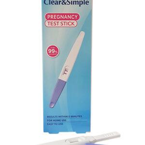 CLEAR & SIMPLE PREGNANCY TEST STICK 1TEST