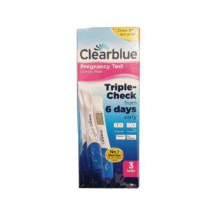 CLEARBLUE PREGNANCY TRIPLE CHECK 6DAYS TEST COMBO PACK 3TESTS