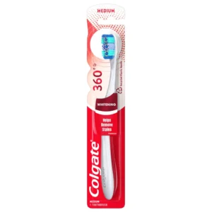COLGATE 360 OPTIC WHITE TOOTHBRUSH MEDIUM