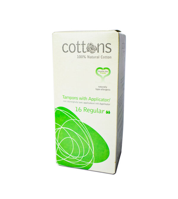 COTTONS TAMPOONS WITH APPLICATOR 16 REGULAR