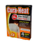 CURA-HEAT 24H PAIN RELIEF HEAT PATCH BACK SHOULDER PAIN 4S