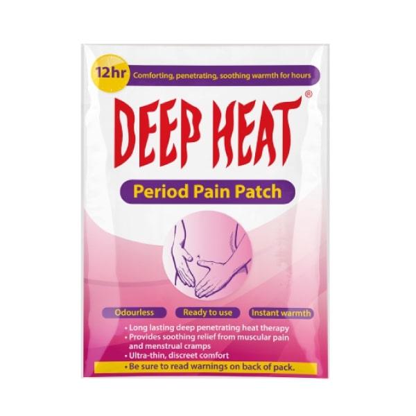 DEEP HEAT PERIOD PAIN PATCH ODOURLESS 12HR