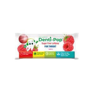 DENTI-POP SUGAR FREE LOLLIPOP FOR THROAT RASPBERRY