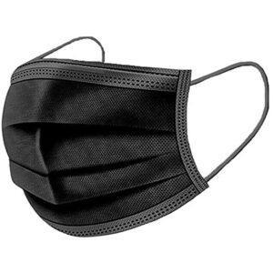 DADA DISPOSABLE 3 PLY PROTECTIVE BLACK MASKS 50S