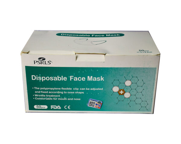 DISPOSABLE FACE MASKS 3 PLY 50`S