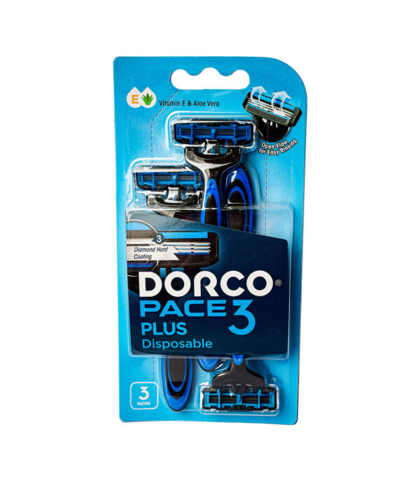 DORCO PACE3 PLUS DISPOSABLE 3 RAZORS