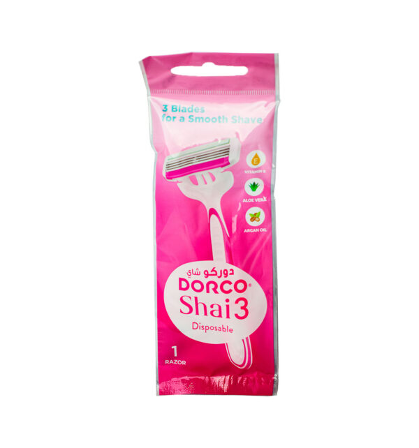 DORCO SHAI3 DISPOSABLE 3 BLADES SMOOTH SHAVE 1 RAZOR