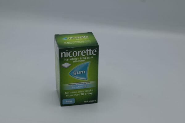 NICORETTE 4MG ICY WHITE GUM 105S