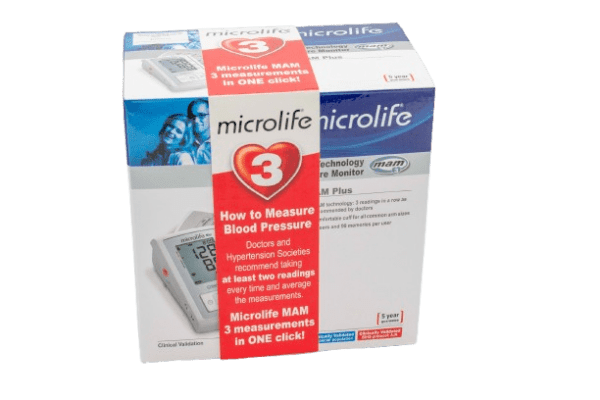 MICROLIFE MAM3 BP A3 PLUS BLOOD PRESSURE MONITOR UPPER ARM
