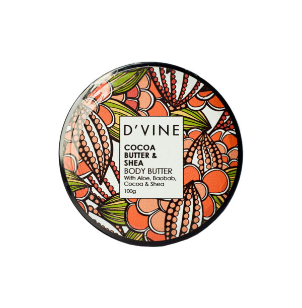 DVINE COCOA BUTTER SHEA BODY BUTTER 100G