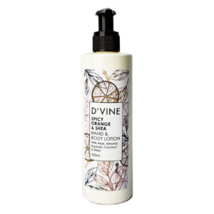DVINE SPICY ORANGE SHEA HAND BODY LOTION 250ML