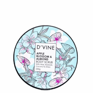 DVINE APPLE BLOSSOM & ALMOND BODY SCRUB 250G