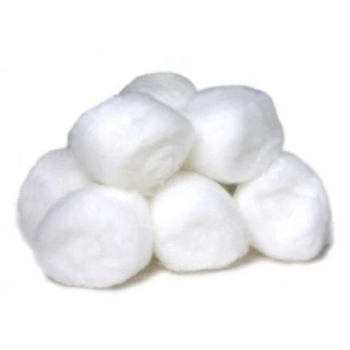E COTTON WOOL PUFFS 100`S WHITE