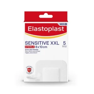 ELASTOPLAST ANTIBACTERIAL SENSITIVE XXL 8CM*10CM 5S