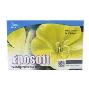 EPOSOFT CAPSULES 30S EVENING PRIMROSE 1000MG VITAMIN E 5MG
