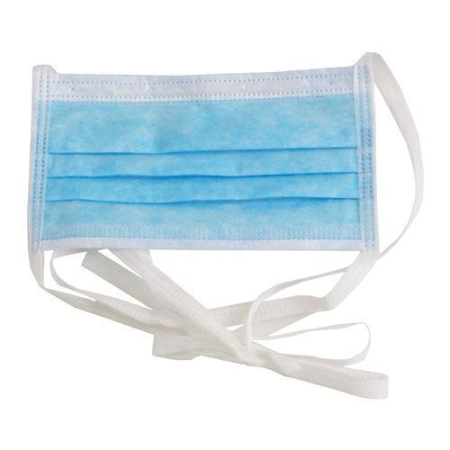 FACE MASK SURGICAL DISPOSABLE TIE-ON 3PLY 50PCS
