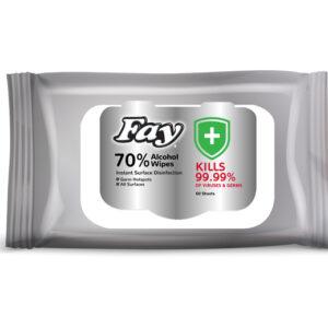 FAY 70% ALCOHOL WIPES 60S