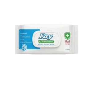 FAY WET WIPES ANTIBACTERIAL 72s