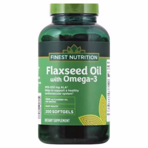 FINEST NUTRITION FLAXSEED OIL WITH OMEGA-3 SOFTGELS 200S