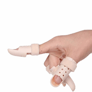 FINGER SUPPORT SIZE #3 PLASTIC FINGER SPLINT WITH STRAP FG-006