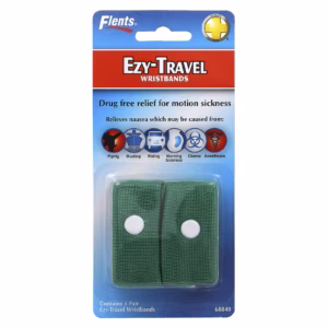 FLENTS EZY-TRAVEL WRISTBANDS MOTION SICKNESS 1 PAIR