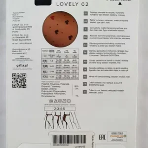 GATTA LOVELY 01 20DEN 5-XL NERO.RED BLACK