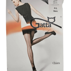 GATTA FUNNY 08 LYCRA SATIN SHEERS 20DEN COLLANT 4-L NERO