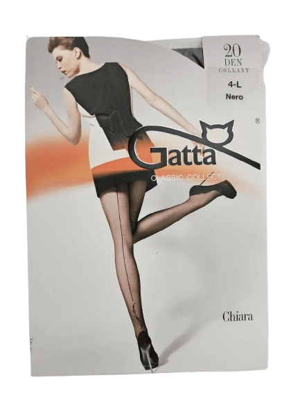 GATTA FUNNY 08 LYCRA SATIN SHEERS 20DEN COLLANT 4-L NERO