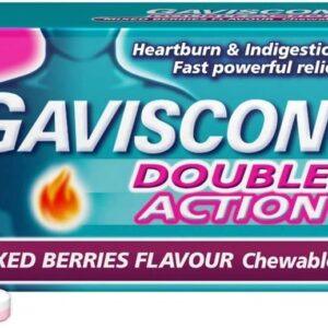 GAVISCON DOUBLE ACTION MIXED BERRIES TABLETS 48S