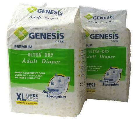 GENESIS PREMIUM ULTRA-DRY ADULT DIAPER XL 10PCS