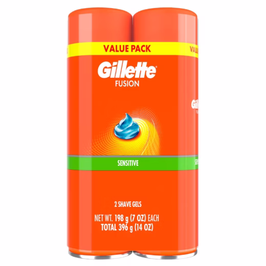 GILLETTE FUSION5 ULTRA SENSITIVE 2X200ML VALUE TWIN PACK