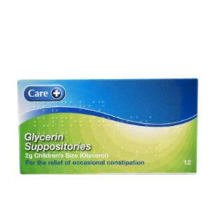 GLYCERIN SUPPOSITORIES (GLYCEROL) CHILDREN 2G 12S