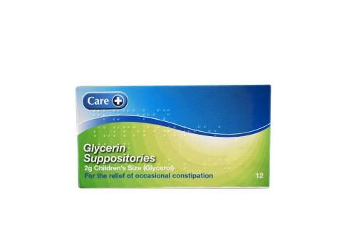 GLYCERIN SUPPOSITORIES (GLYCEROL) CHILDREN 2G 12S