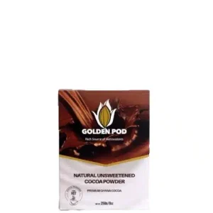 GOLDEN POD NATURAL UNSWEETENED COCOA POWDER 250G