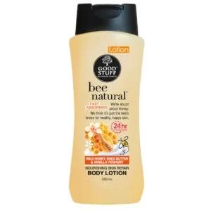 GOOD STUFF  BEE NATURAL WILDHONEY SHEA BUTTER& VANILLA YOGHURT BODY LOTION 360ML